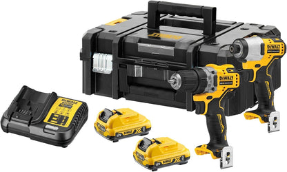 12V Drill + Hammer Drill Kit DCK2110L2T‑QW